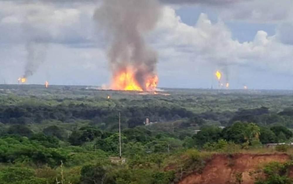 En VIDEO: fuertes explosiones se registraron en planta de gas en Punta de Mata