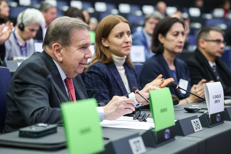 Edmundo González presentó ante el Parlamento Europeo las actas que demuestran su triunfo (FOTO)