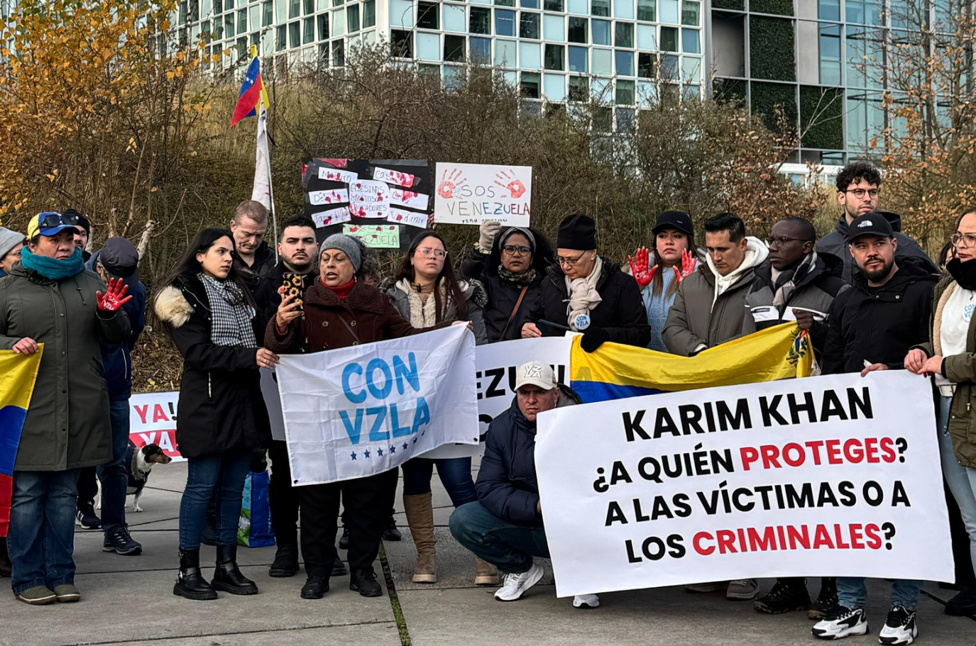 Venezolanos se concentraron en La Haya para exigirle a la CPI que actúe contra Maduro