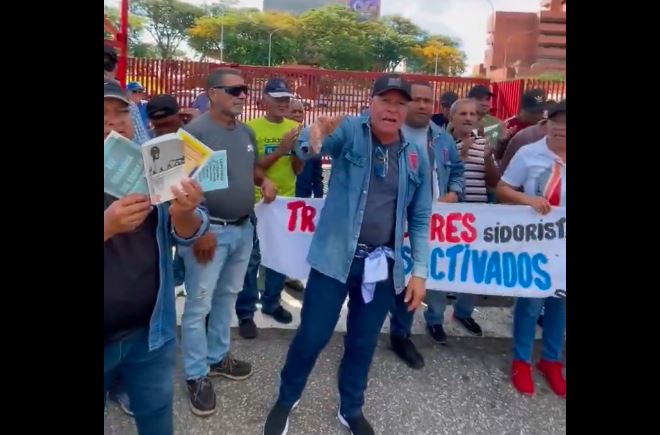 Trabajadores desactivados de Sidor denunciaron ser excluidos de recibir combo hallaquero (VIDEO)