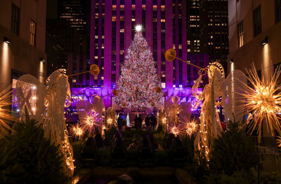 En imágenes: Así fue el encendido del espectacular árbol de Navidad del Rockefeller Center